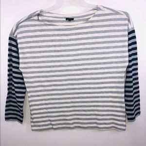 Talbots Womens Striped T shirt Top Stretch size XL